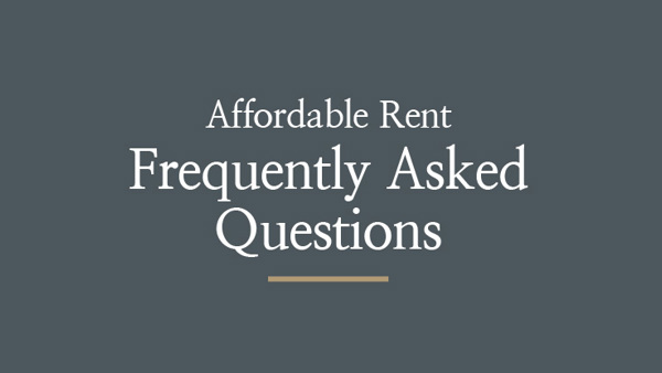 Affordable Rent FAQs